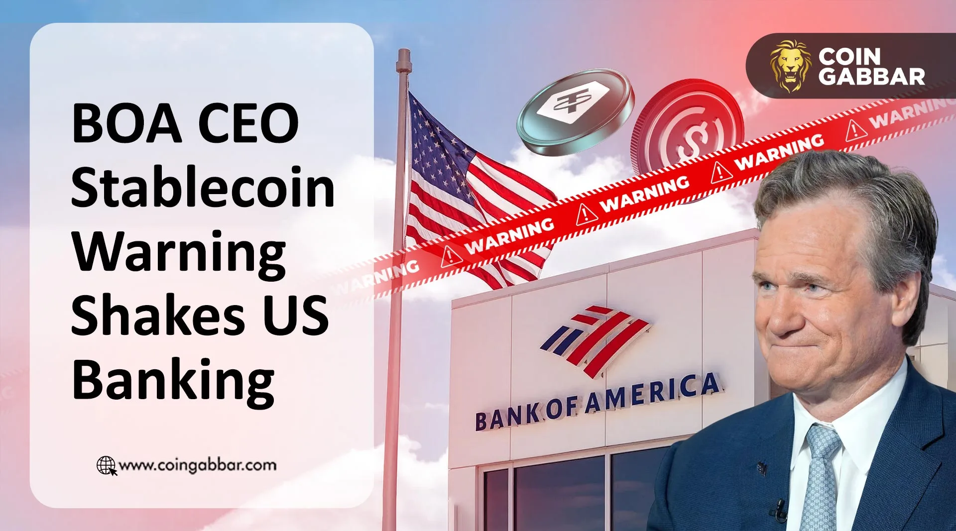 美国银行CEO发出稳定币预警：6万亿美元可能流向银行机构